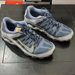 Nike Reax 8 TR Wolf Grey Thunder Blue Lace Up Mesh Size 11.5