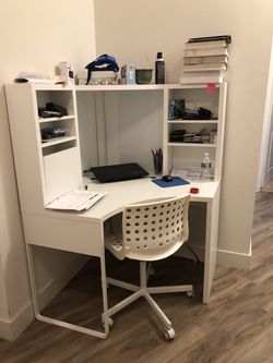 Ikea corner desk with chair NEED TO BE PICKED UP MAX BY AUGUST 5th AT 12PM