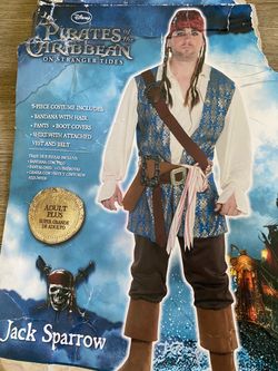 Disney Jack Sparrow Adult Plus Costume