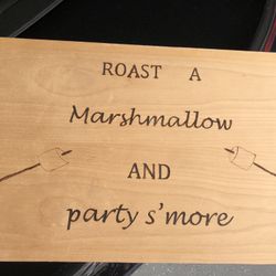 Roast A Marshmallow And Party S’more Sign
