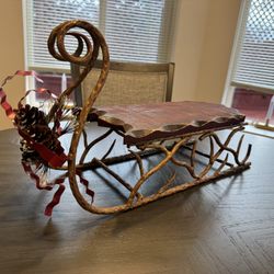 DECORATIVE CHRISTMAS SLED - 20”x7” - EXCELLENT CONDITION 