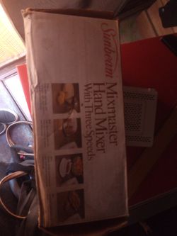 Sunbeam Mixmaster Hand Mixer Three Speed