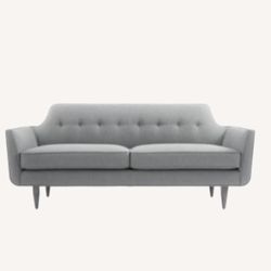 Crate & Barrel Gia Sofa Light Grey