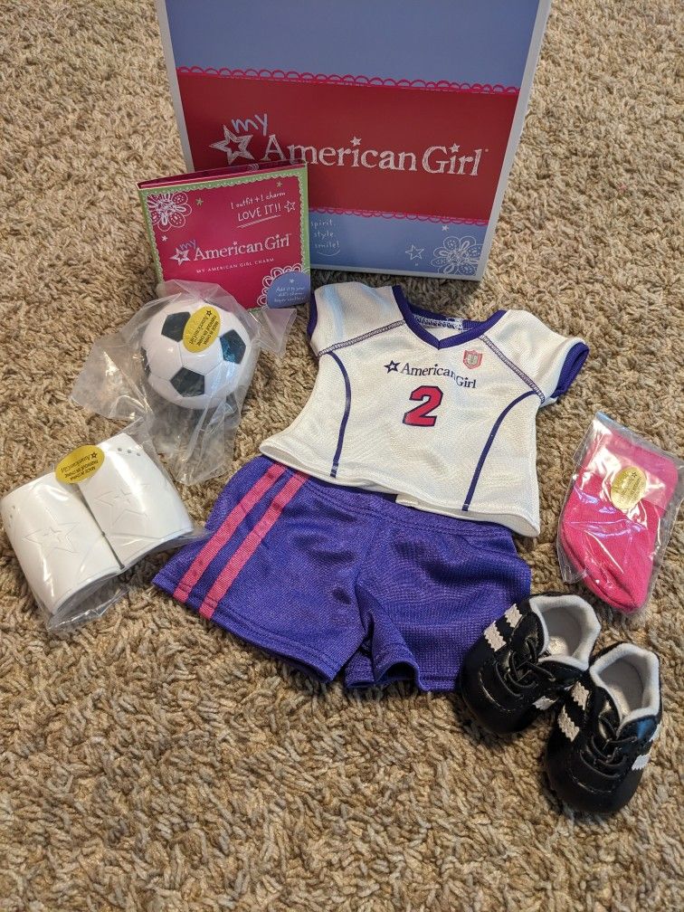 American Girl Doll, Soccer Outfit II, 2011, New In Box, Complete