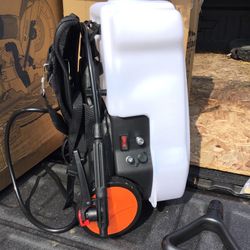 PetraTools 4 Gallon Battery Powered Backpack Sprayer with Cart (HD4100-PRO) 