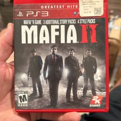 Mafia II (2) Greatest Hits (Sony PlayStation 3) PS3 Game  w/ Poster (used)