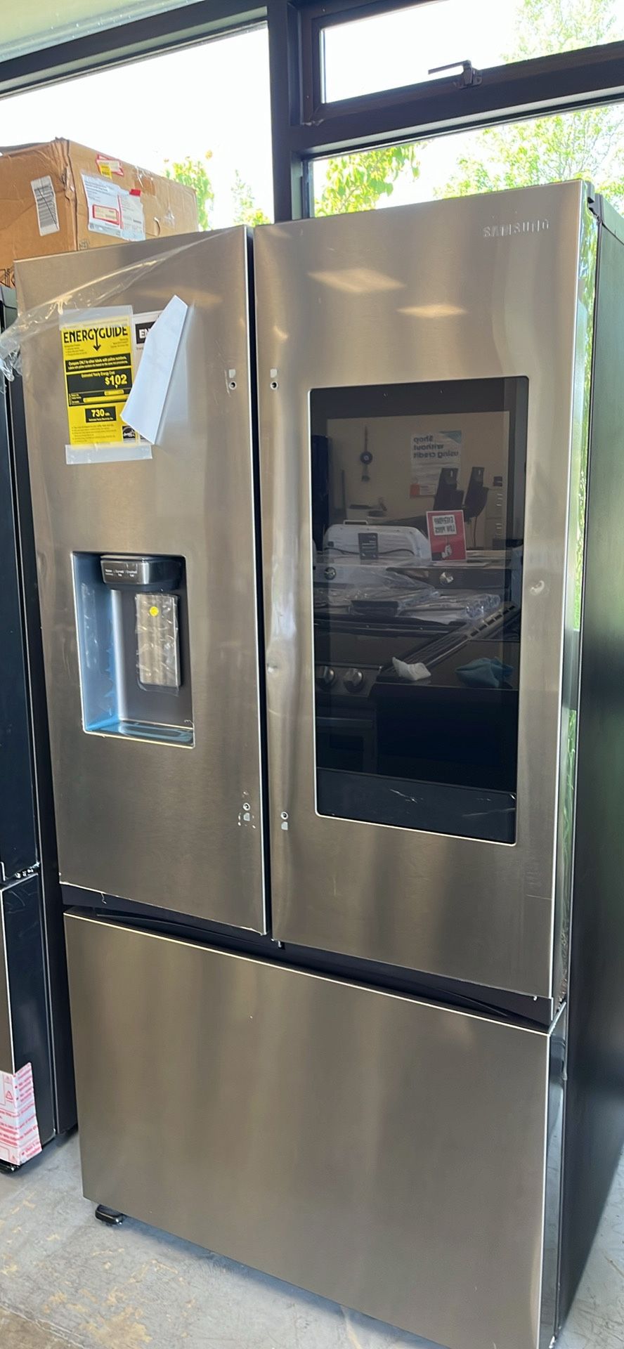 💥Great Saving💥 30 cu. ft. Mega Capacity 3-Door French Door Refrigerator with Family Hub in SS