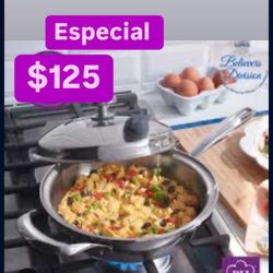 Sartencito 9” De La Vida Sana 5 Capas De Acero Inoxidable Princess House Ventas Finales 