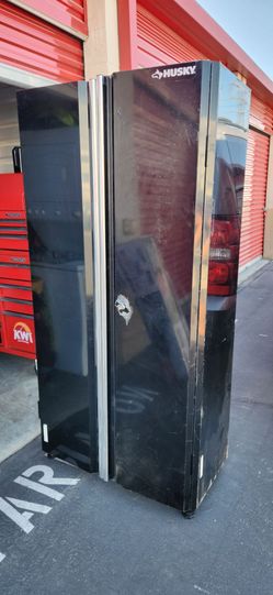 Husky Black Steel Garage Storage Cabinet