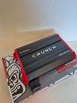 CRUNCH 3500 WATTS MONOBLOCK 1 OHM STABLE BUILT IN CROSSOVER WITH BASS CONTROL CAR AMPLIFIER