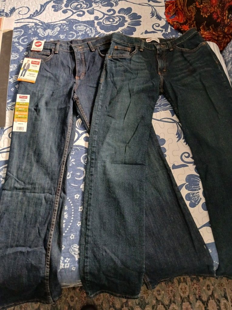 2 Wrangler Jeans, Size 16 New