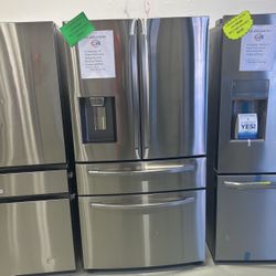 Samsung 36 Inch 4 Door French Door Refrigerator With Flex zone Drawer 