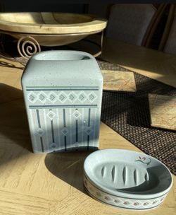 Nice 2-Pc ‘BATHROOM DECOR’ Set - As New!