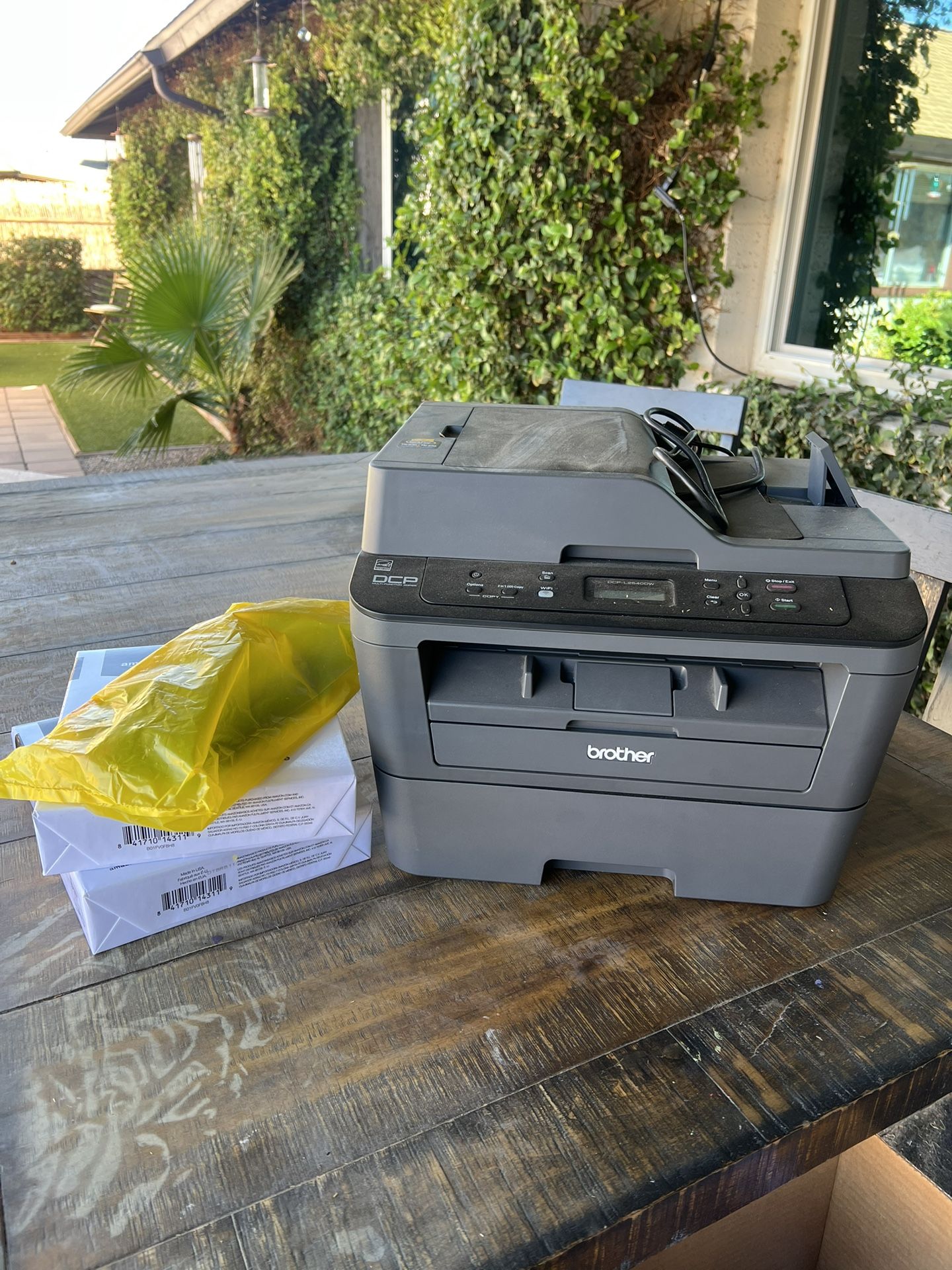 Brother Printer With Paper And Extra Ink Cartridge