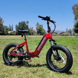 Beautiful Low step thru 20" Foldable Fat Tire Electric Bike