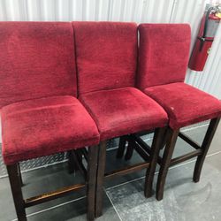 3 Bar Height Chairs All $50