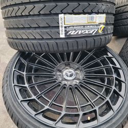 22" New Staggerd Wheels & New Tires For MERCEDES BENZ S560 S580 