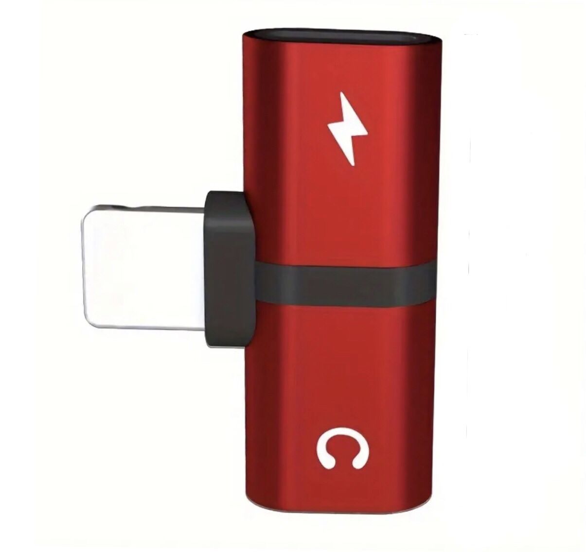 2-in-1 for iPhone Earphone Audio Converter Dual for iPhone Charging Flat Port Charging Phone Adapter Charger Audio Jack Adapter