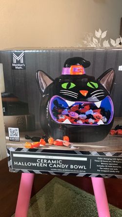 CERAMIC HALLOWEEN CANDY BOWL