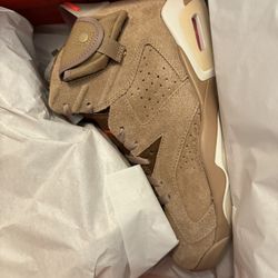 Jordan 6 Retro Travis Scott British Khaki Size 8.5