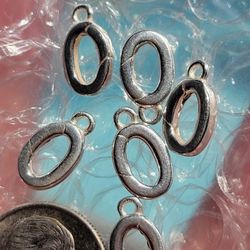 2pcs. Clasp Replacement For Necklace / Bracelet O Ring Connector- NEW
