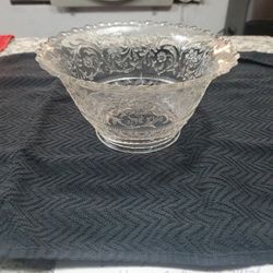 Vintage Press Glass Lamp Shade 4" Hole 7- 1/2