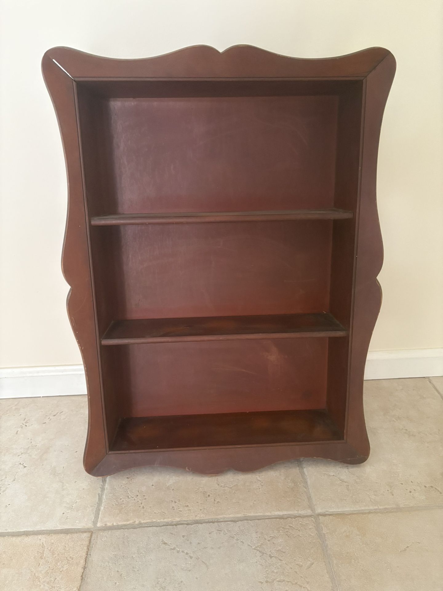 Solid Wood Antique Display Hanging Cabinet