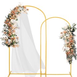 Metal Arch - 6 Ft -  7Ft  Set Of 2 Backdrop 