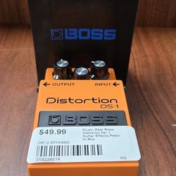 BOSS DISTORTION DS-1 GUITAR EFFECTS PEDAL