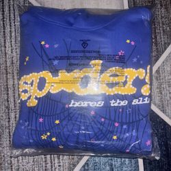 SP5DER HOODIE “TC Marina Blue”