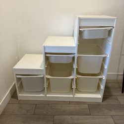IKEA Trofast Shelf Toy organizer Bins white