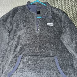 Hooey men’s quarter zip charcoal fleece 