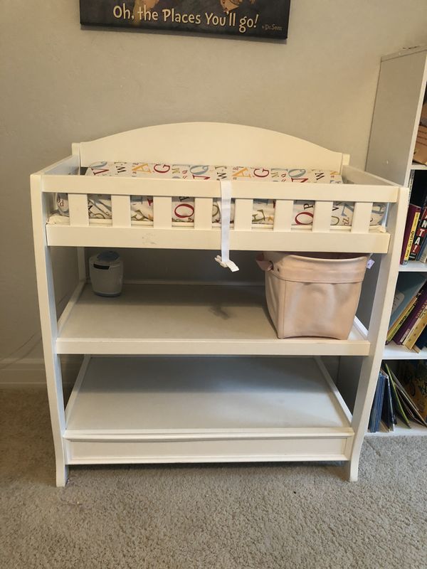Baby Changing Table with pad and cover for Sale in San Diego, CA OfferUp