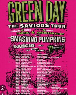 Green Day, Smashing Pumpkins, Rancid And Linda Linda’s Tickets