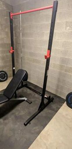 Squat Rack with Bar Holder