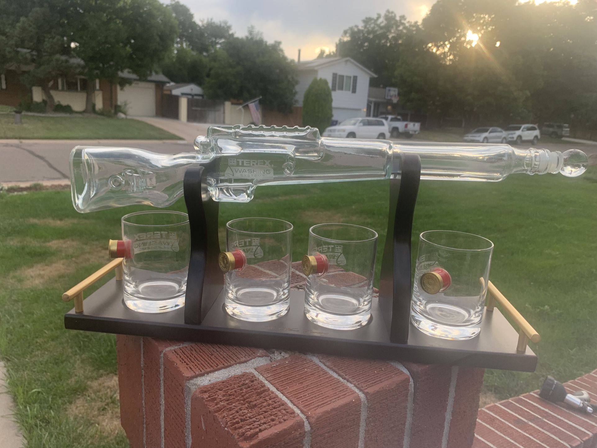 Shotgun decanter set