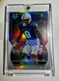 Topps 2022 Bowman U Chrome Joey Porter Jr. #79 Auto Refractor /499 PSU