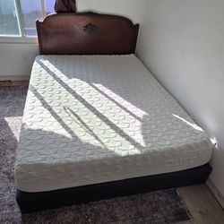 Queen Bed Purple Mattress And Platform Bed Frame