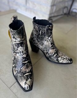 7 for Mankind Snakeskin Boots