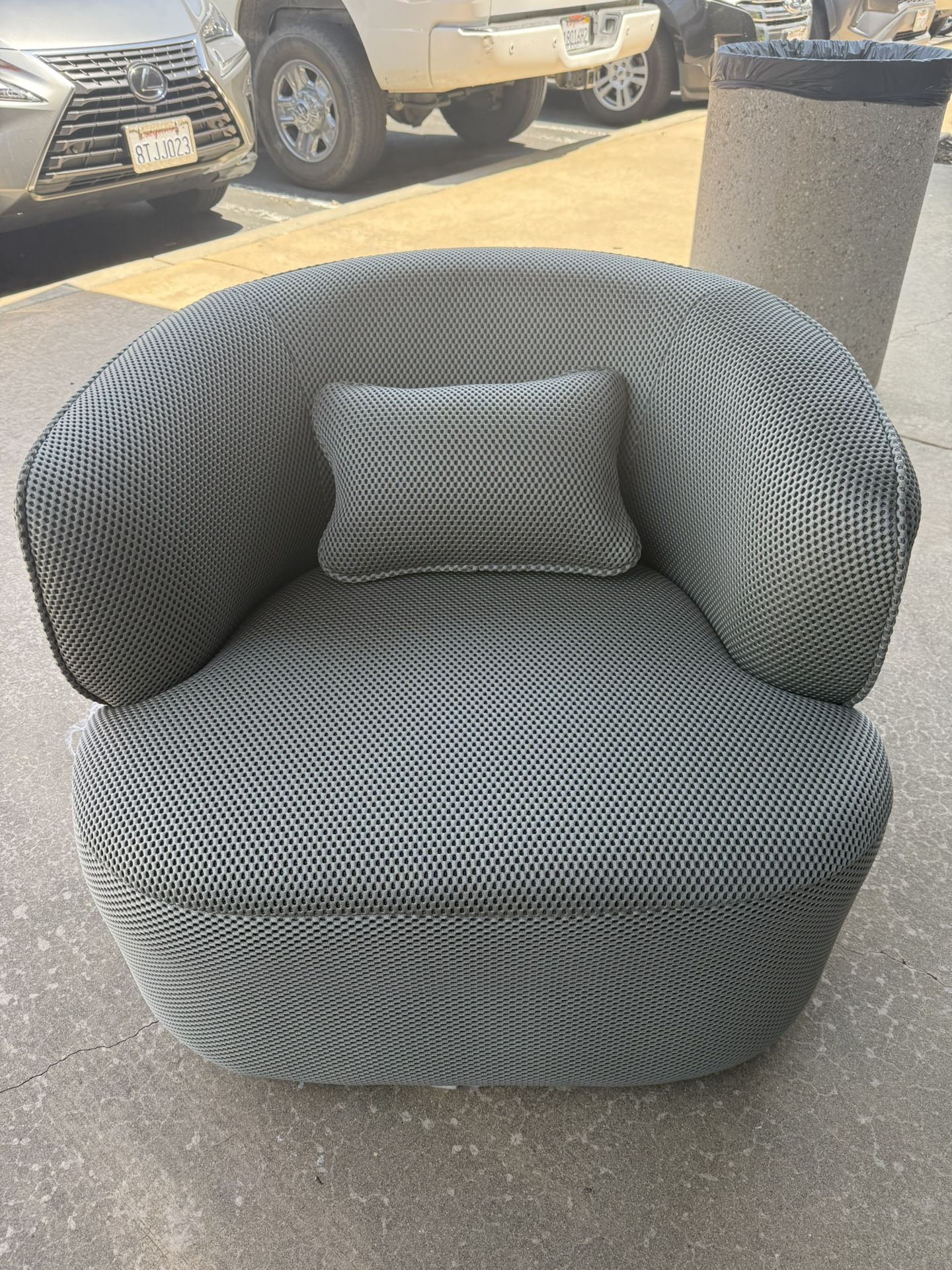 2 Colors——360° Swivel Vacuum Compressed Single Sofa ( Set Of2)