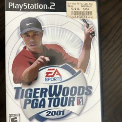 Tiger Woods PGA Tour 2001 Sony PlayStation 2, 2001) PS2 Complete 