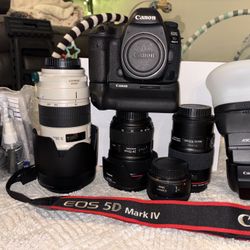 Camera Canon 5D Mk iV lenses event package
