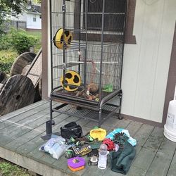 Cage And Supples For Sugar Gliders