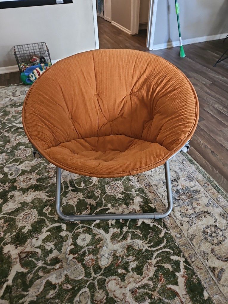 Two Foldable Saucer Chairs