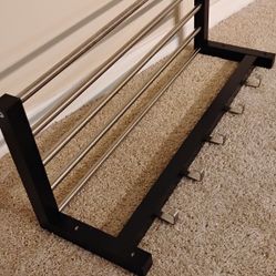 Hat rack, black, 31 "LX12"WX9"H, TJUSIG, IKEA
