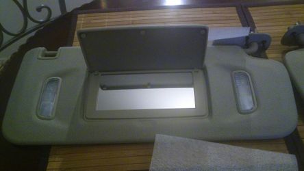 L.E.D Sunvisor Brand New Tan / Beige