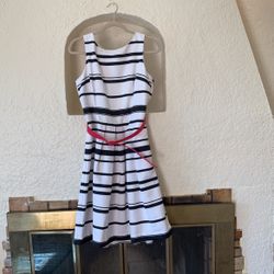Black White Stripped Dress