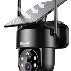 CAMARA  DE  SEGURIDAD SOLAR  2K CON VISTA 360°/2K SOLAR-POWERED 360°  SECURITY  CAMERA 