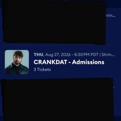 Crankdat tickets 8/27