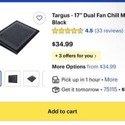 Targus 17 Inch Chill Laptop Mat 